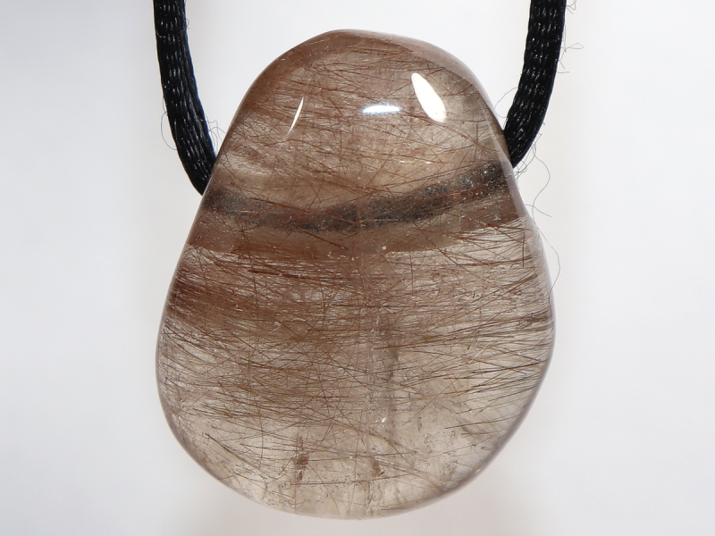 Rutilquarz mit Band oder Silber 925