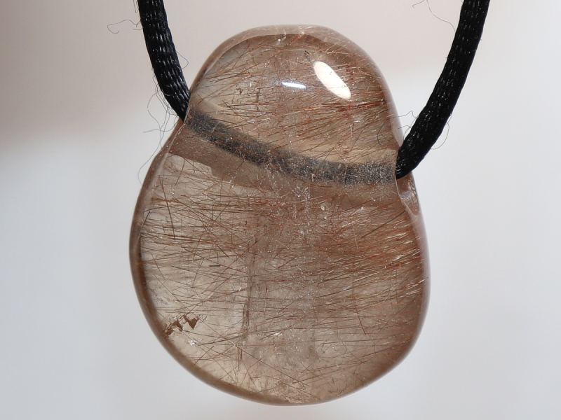 Rutilquarz mit Band oder Silber 925