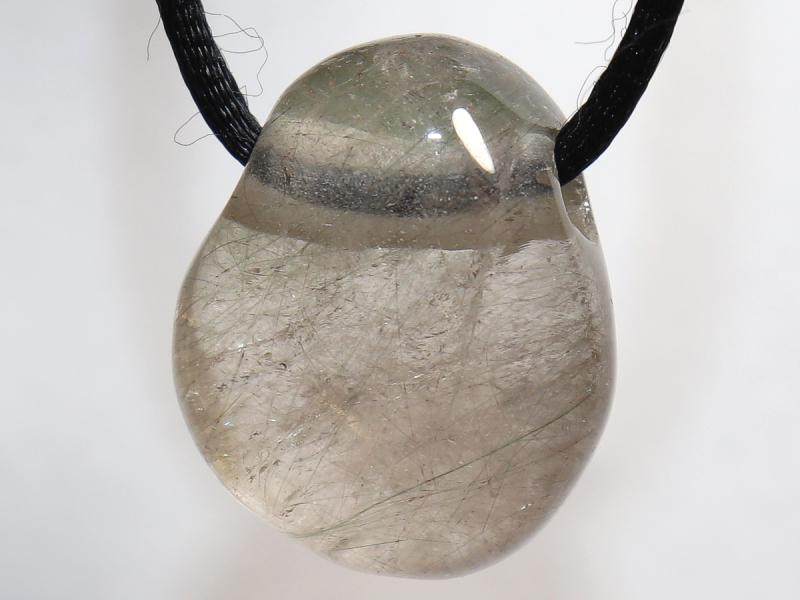 actinolite quartz with cord or silver 925