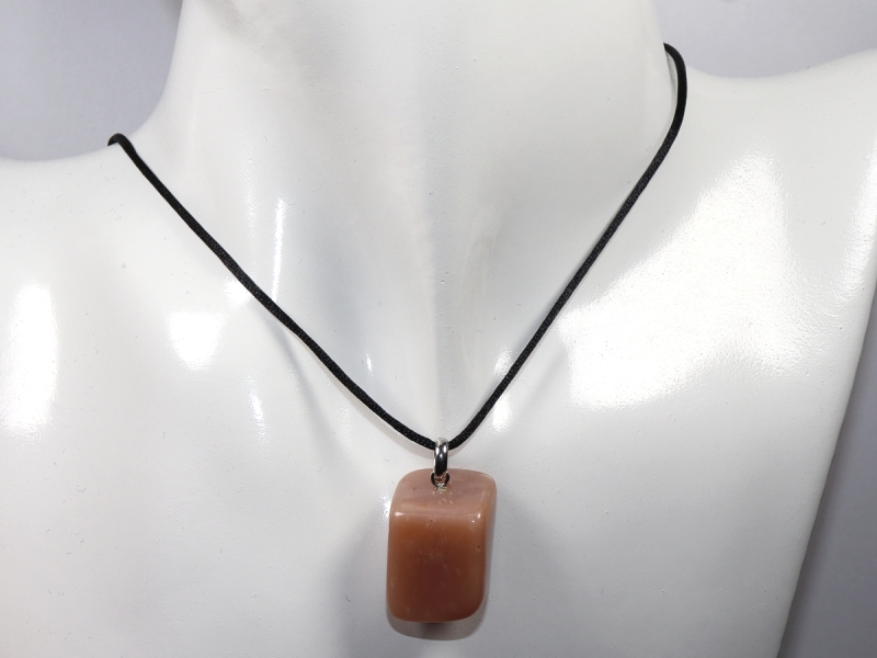 moonstone with cord or silver 925