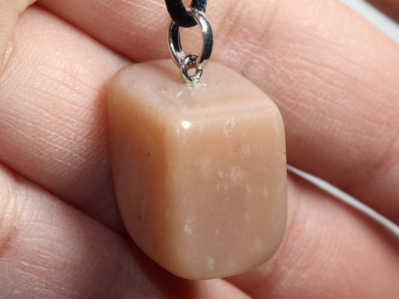 moonstone with cord or silver 925
