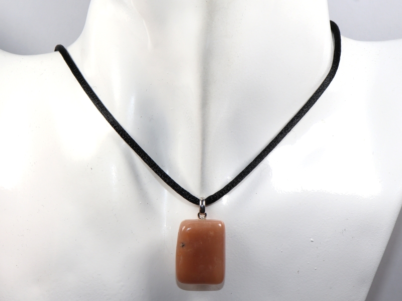 moonstone with cord or silver 925