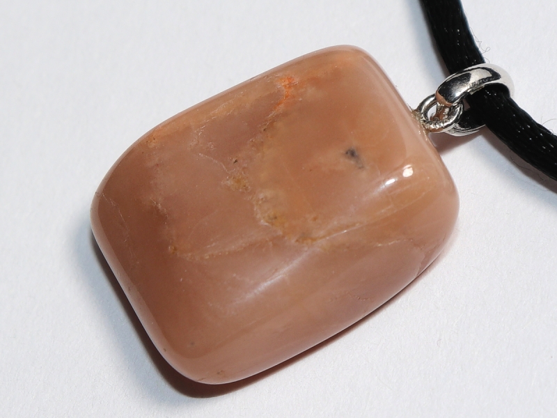 moonstone with cord or silver 925