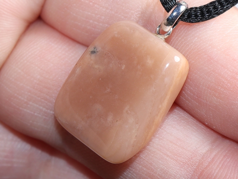 moonstone with cord or silver 925