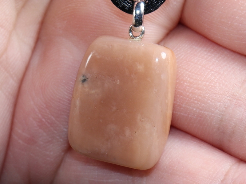 moonstone with cord or silver 925