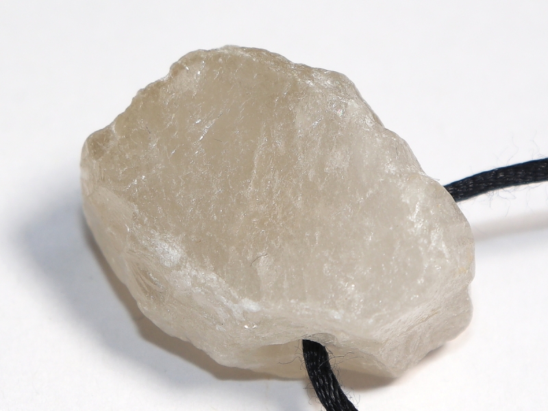 smoky quartz with cord or silver 925