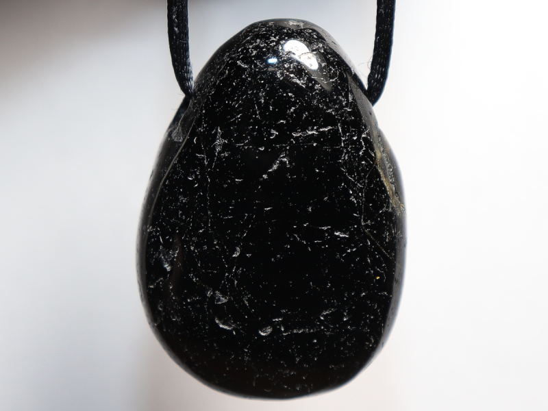 black tourmaline (Schorl) with cord or silver 925