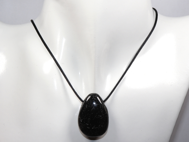 black tourmaline (Schorl) with cord or silver 925