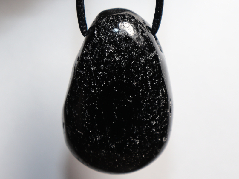 black tourmaline (Schorl) with cord or silver 925