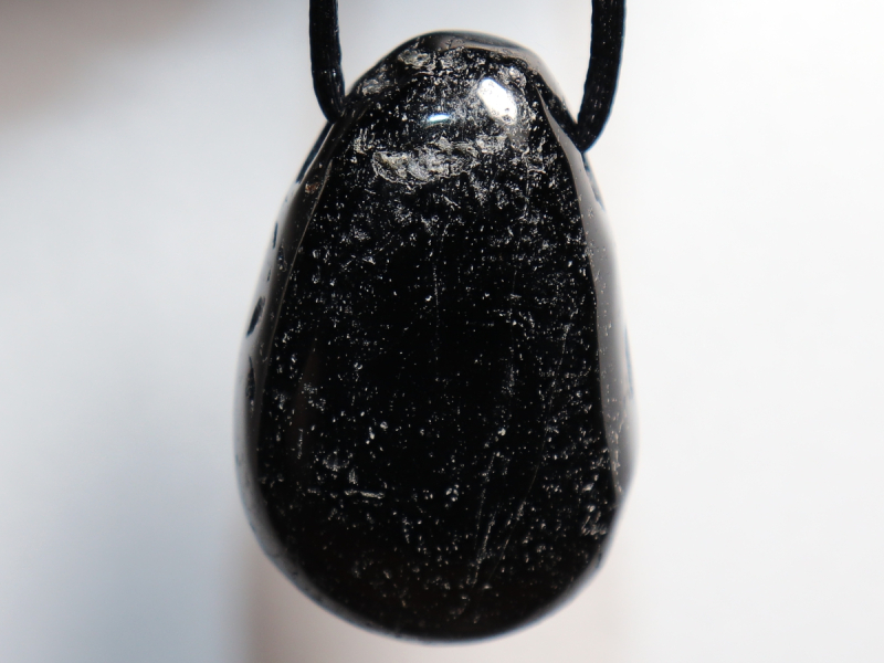 black tourmaline (Schorl) with cord or silver 925