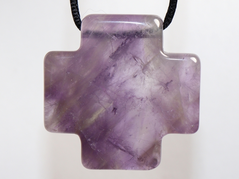 amethyst with cord or silver 925