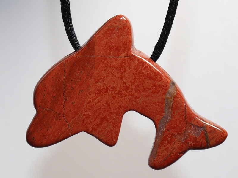 red jasper with cord or silver 925
