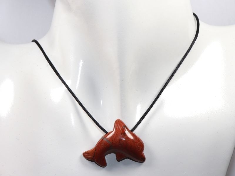 red jasper with cord or silver 925