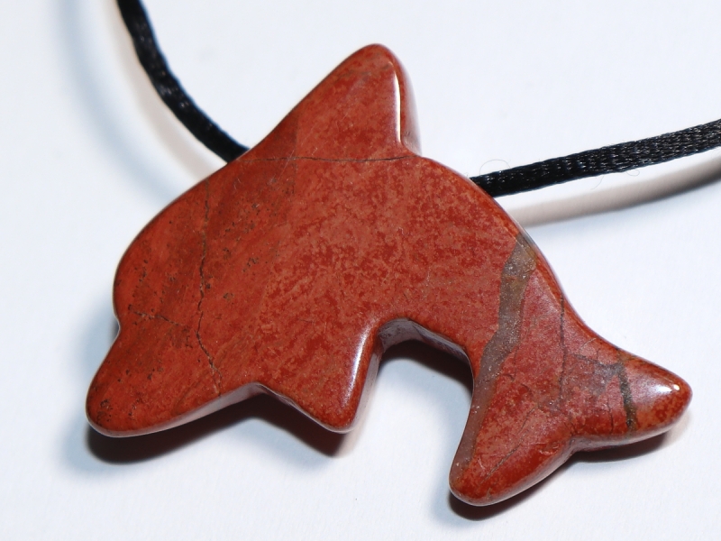 red jasper with cord or silver 925