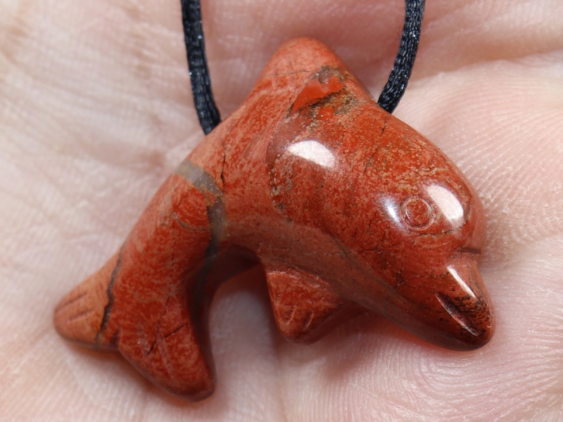 red jasper with cord or silver 925