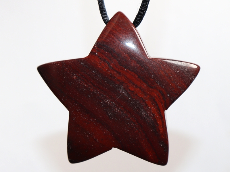 red jasper with cord or silver 925