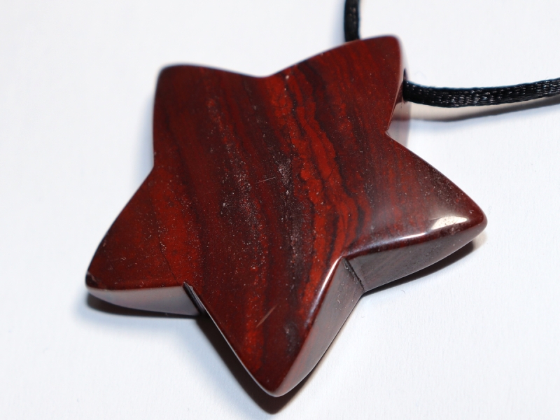 red jasper with cord or silver 925