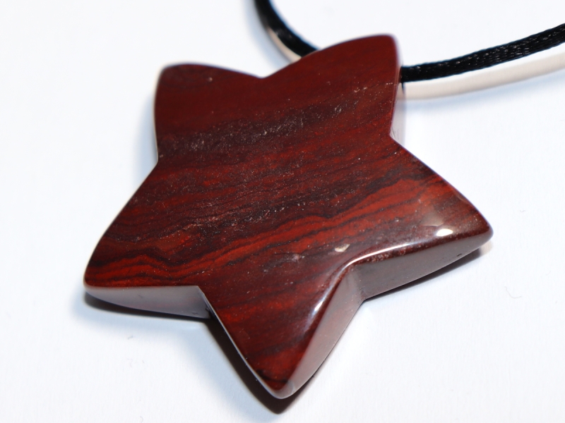 red jasper with cord or silver 925