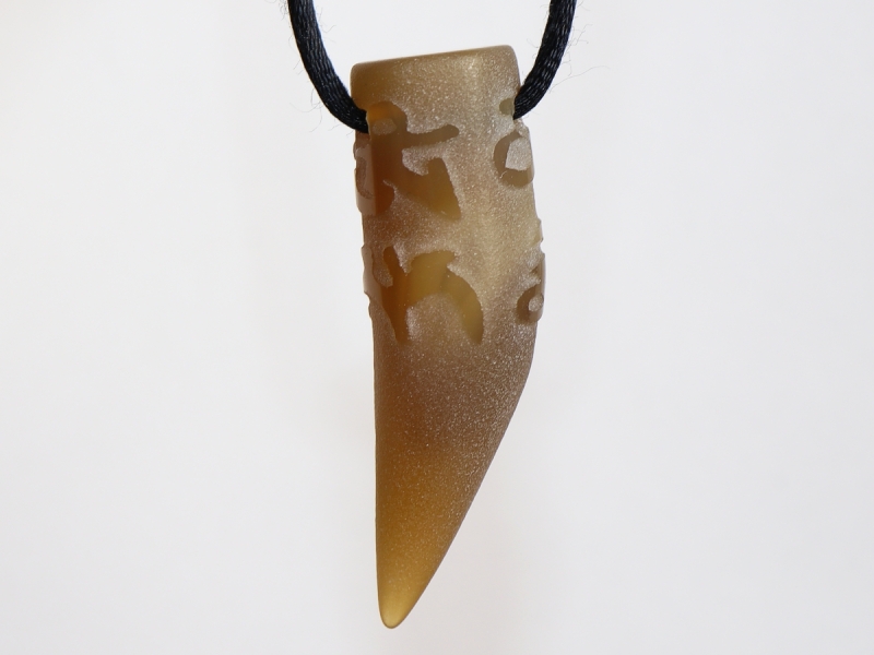 agate with cord or silver 925