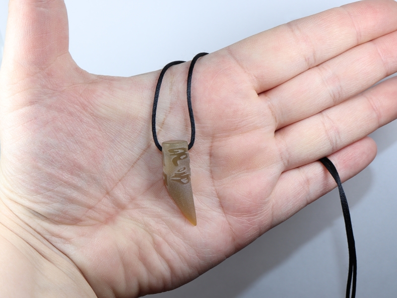 agate with cord or silver 925