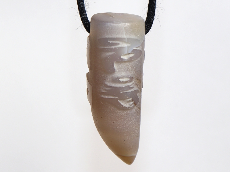agate with cord or silver 925
