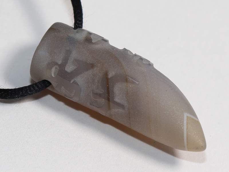 agate with cord or silver 925