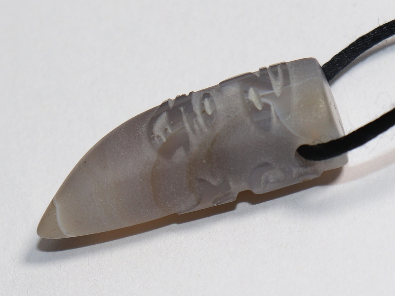 agate with cord or silver 925