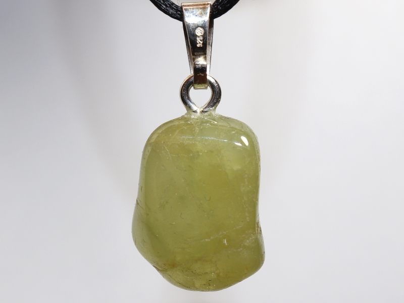heliodor with cord or silver 925