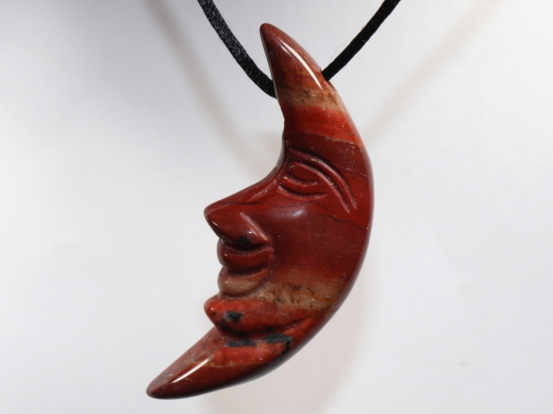 red jasper with cord or silver 925