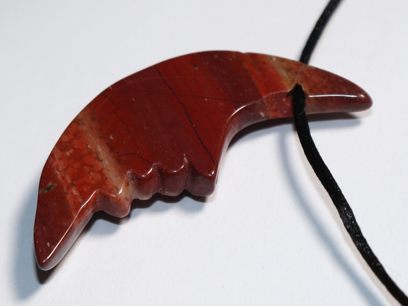red jasper with cord or silver 925