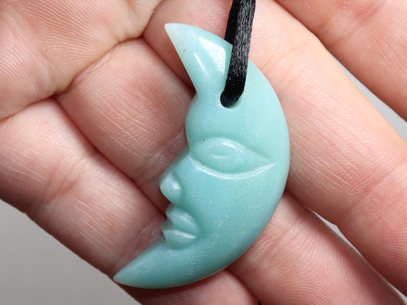 amazonite with cord