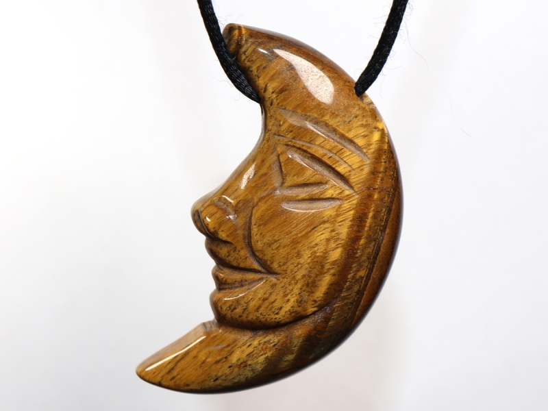 tiger's eye with cord or silver 925