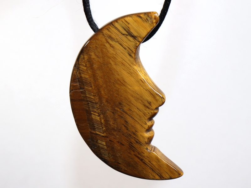 tiger's eye with cord or silver 925