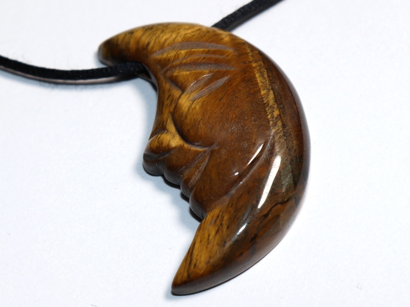 tiger's eye with cord or silver 925