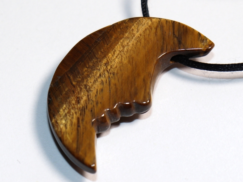 tiger's eye with cord or silver 925