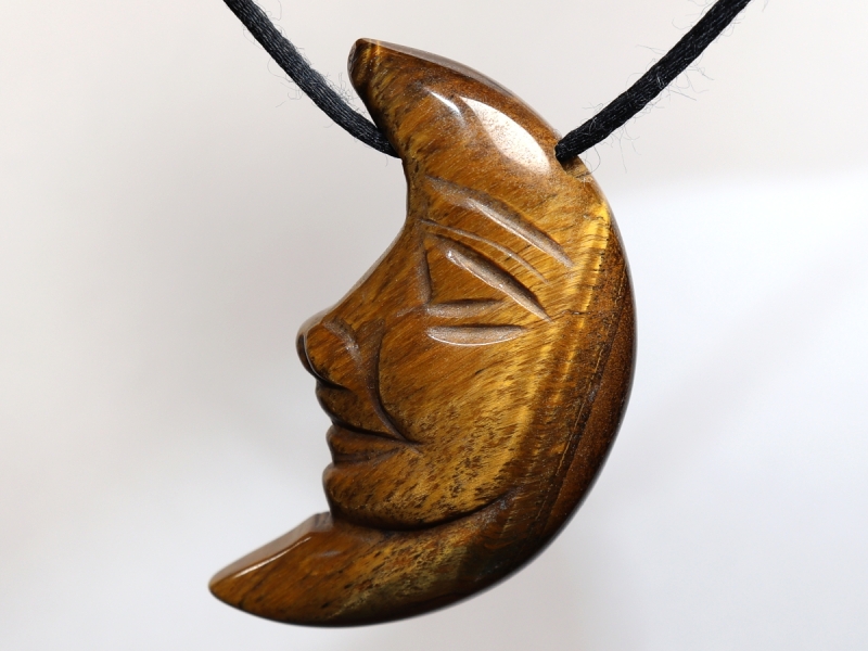 tiger's eye with cord or silver 925