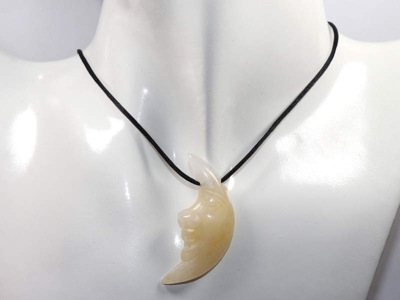 aragonite with with cord or silver 925