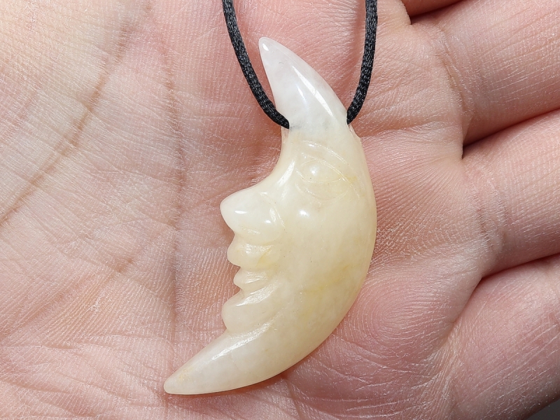 aragonite with with cord or silver 925