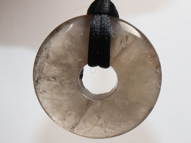 smoky quartz with cord