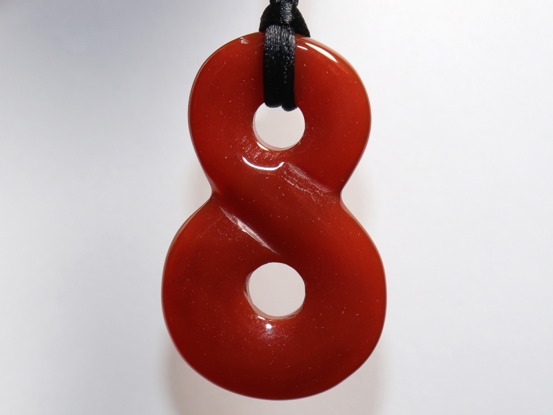 carnelian with cord