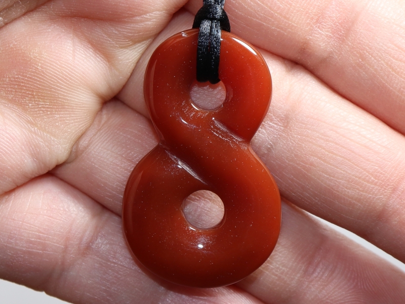 carnelian with cord