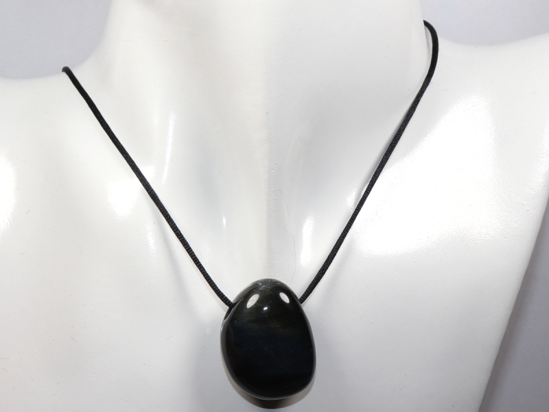 hawks eye with cord or silver 925