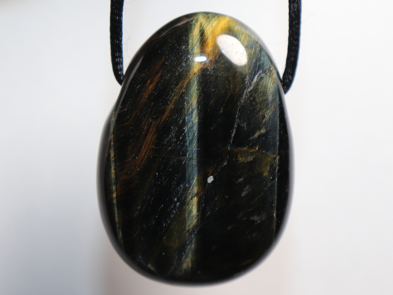 Falkenauge mit Tigerauge mit Band oder Silber 925