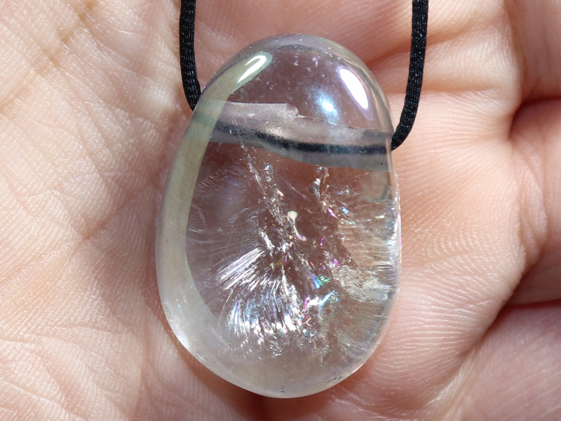 angel aura with cord or silver 925