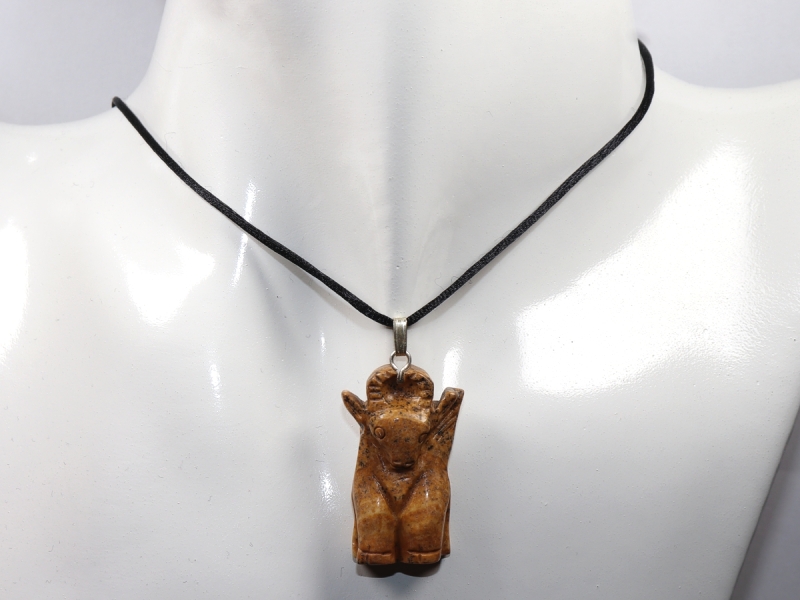 picture jasper with cord or silver 925