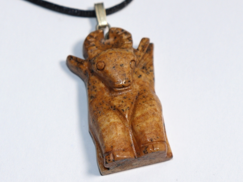 picture jasper with cord or silver 925