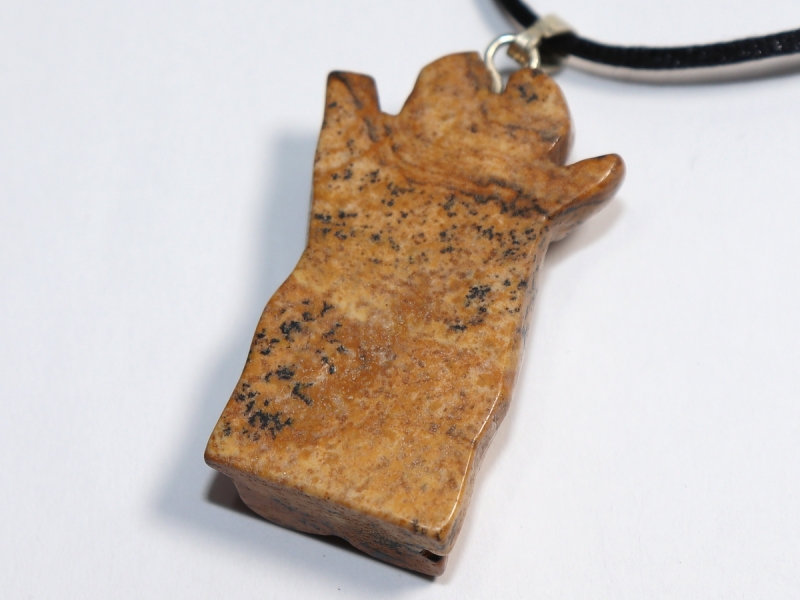 picture jasper with cord or silver 925