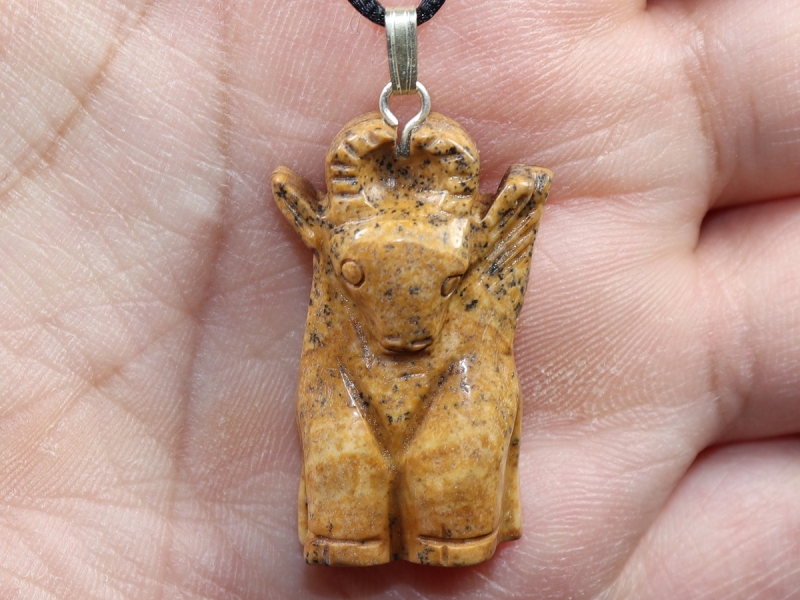 picture jasper with cord or silver 925