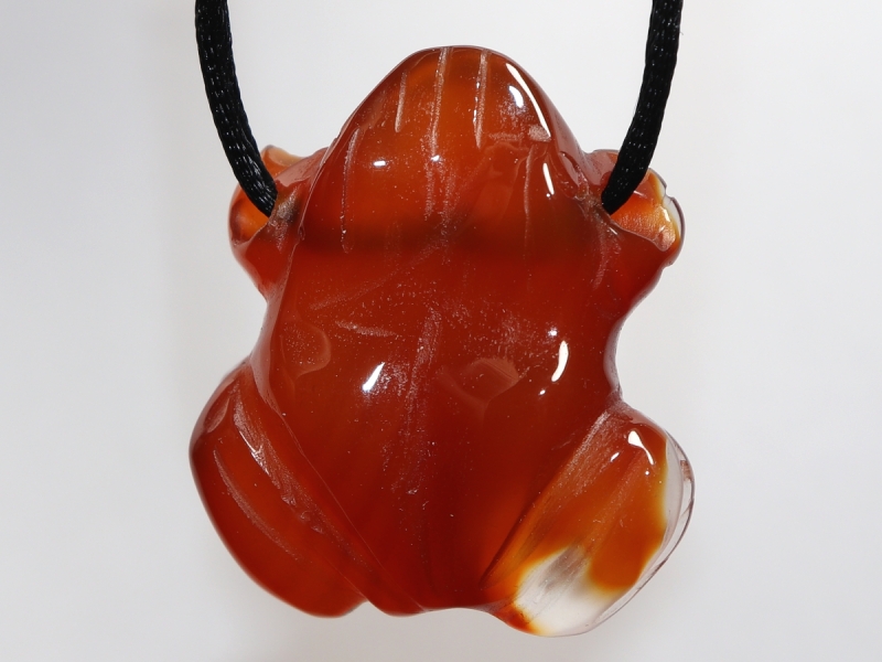 carnelian with cord or silver 925