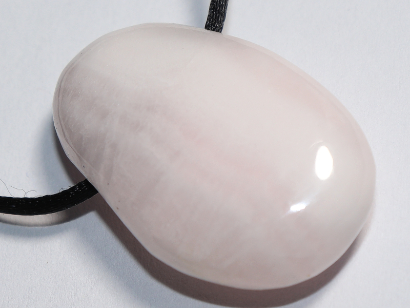 mangano calcite with cord or silver 925